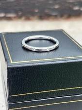 Platinum Diamond 2mm Bespoke Wedding Ring, Size N, By James Bishop, Box RRP£1100