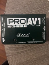Radial Engineering ProAV1  Audio/Video Passive Direct Box Pro Av1 - Mint in box