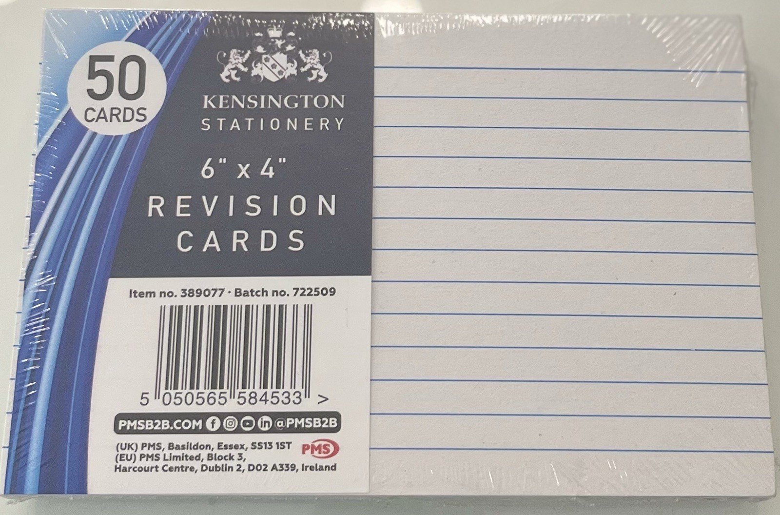 Double-Lined 6"x4" Cards (50 Pack) – Perfect for Notes, Study & Lists