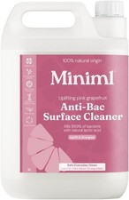 Miniml Antibacterial Surface Cleaner 5L Refill – Grapefruit Disinfectant 2.99 per litre