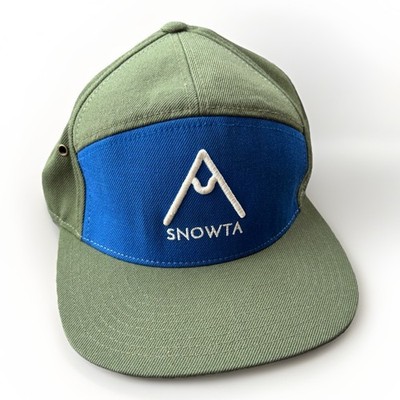 Snowta Mens Wool Blend Cap Adjustable Snap Back Hat Minnesota Green