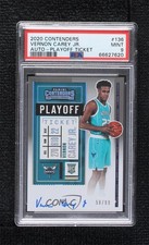 2020 Contenders Rookie Playoff Ticket 58/99 Vernon Carey Jr PSA 9 MINT Auto n0c