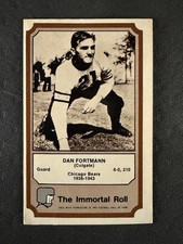 Dan Fortmann 1974 Fleer Football Patches Immortal Roll Chicago Bears