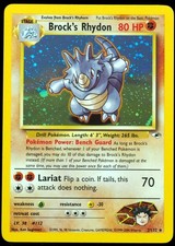 Brock's Rhydon #2/132 NM/M Gym Heroes Pokemon Card