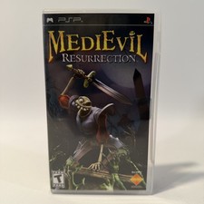 MediEvil Resurrection PSP Sony Action Adventure Fantasy Video Game CIB Reg Card