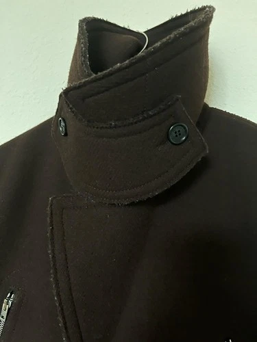 Acne Studios Zipper Wool Coat – Men’s Size 46 – Brown – B90 image 6
