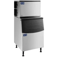 30" Air Cooled Modular Full Cube Ice Machine with 375 lb. Bin - 497 lb.