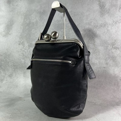 Kawa Kawa GAMAGUCHI shoulder Bag Pouch Bicolor Made in Japan