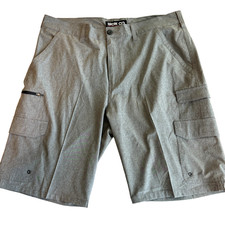 Iron Co Cargo Shorts Mens 36 Gray Lightweight Utility Outdoor Casual Wear