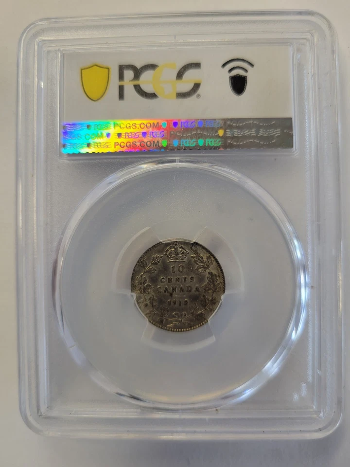 1912 10c Silver. PCGS XF45 Canada. - Image 2 of 4
