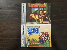Gameboy Advance Donkey Kong Country Super Mario 4 Booklet Only- NO GAME