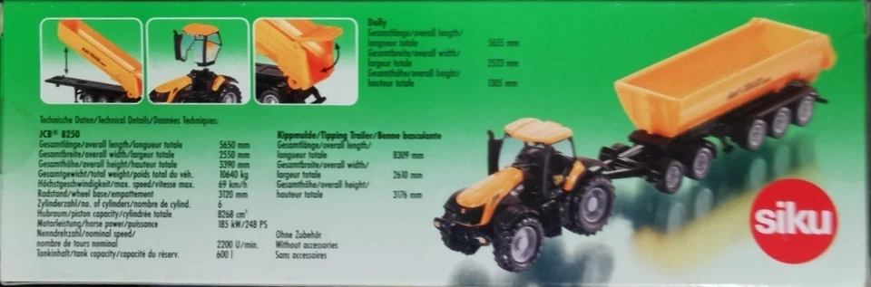 SIKU 1858 Trattore JCB con benna basculante 5 assi - scala H0 - Immagine 4 di 4