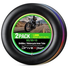 Motorcycle Heavy Duty Inner Tube Replacement - 80/90-10" - 1.5mm Thick - Tire...