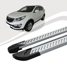 Trittbretter passend für Kia Sportage ab Baujahr 09/2009-12/2015 VISO Silber mIt