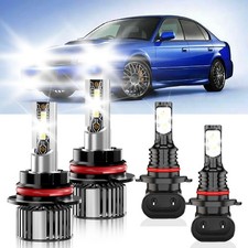 For Subaru Legacy 1998-1999 Led Headlight Hilo Beam Fog Light Bulb Combo 6500k