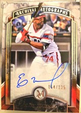 2022 /125 Topps Museum Collection Eloy Jimenez On Card AUTO #AA-EJ White Sox