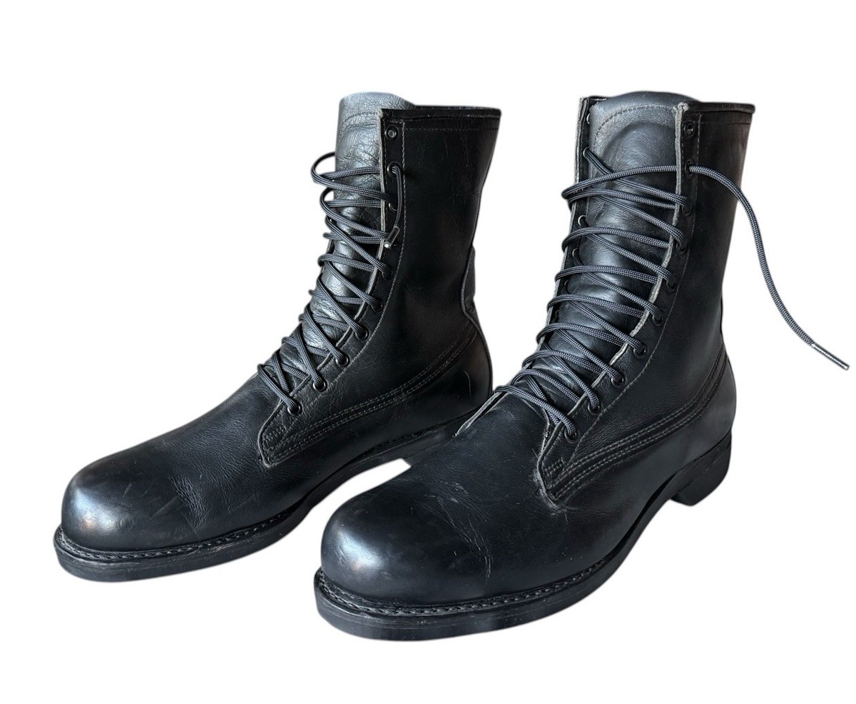 US VINTAGE 米軍 ADDISON SHOE COMP社製 レザーブーツ Vintage 1975 Addison Shoe Company Black Military Combat Men's