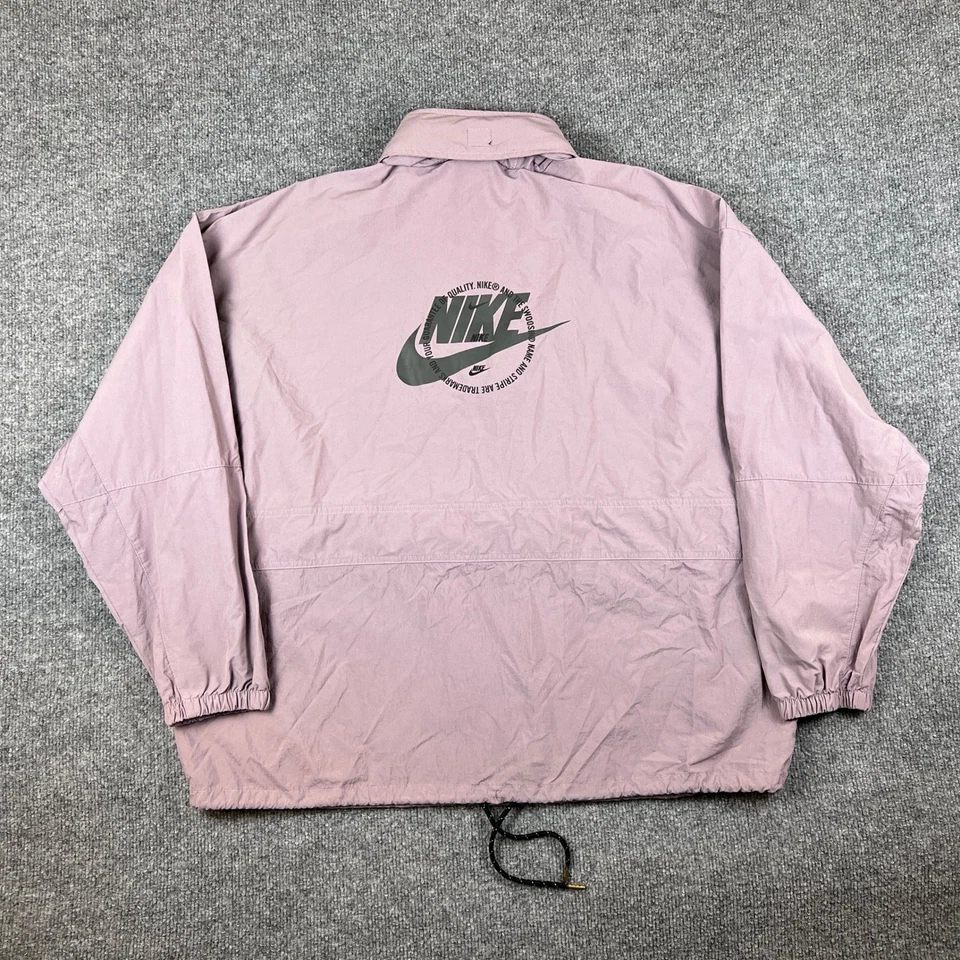 Jaqueta utilitária Nike feminina XL lavanda roxa 1/2 zíper revolução pulôver Anorak - Imagem 2 de 4