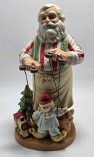 VTG Home Interiors Santa's Puppet Show 7.5" 5802-97 Christmas Seasonal Decor 