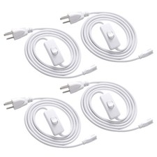 5FT 6FT Power Plug, US Plug Power Cord Cable For T8/T5 Linkable LED Tube Light