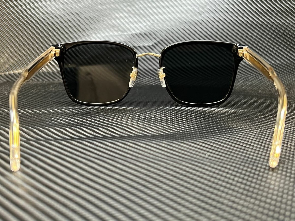 GUCCI GG0563SKN 001 Black/Crystal Square 55 mm Men's