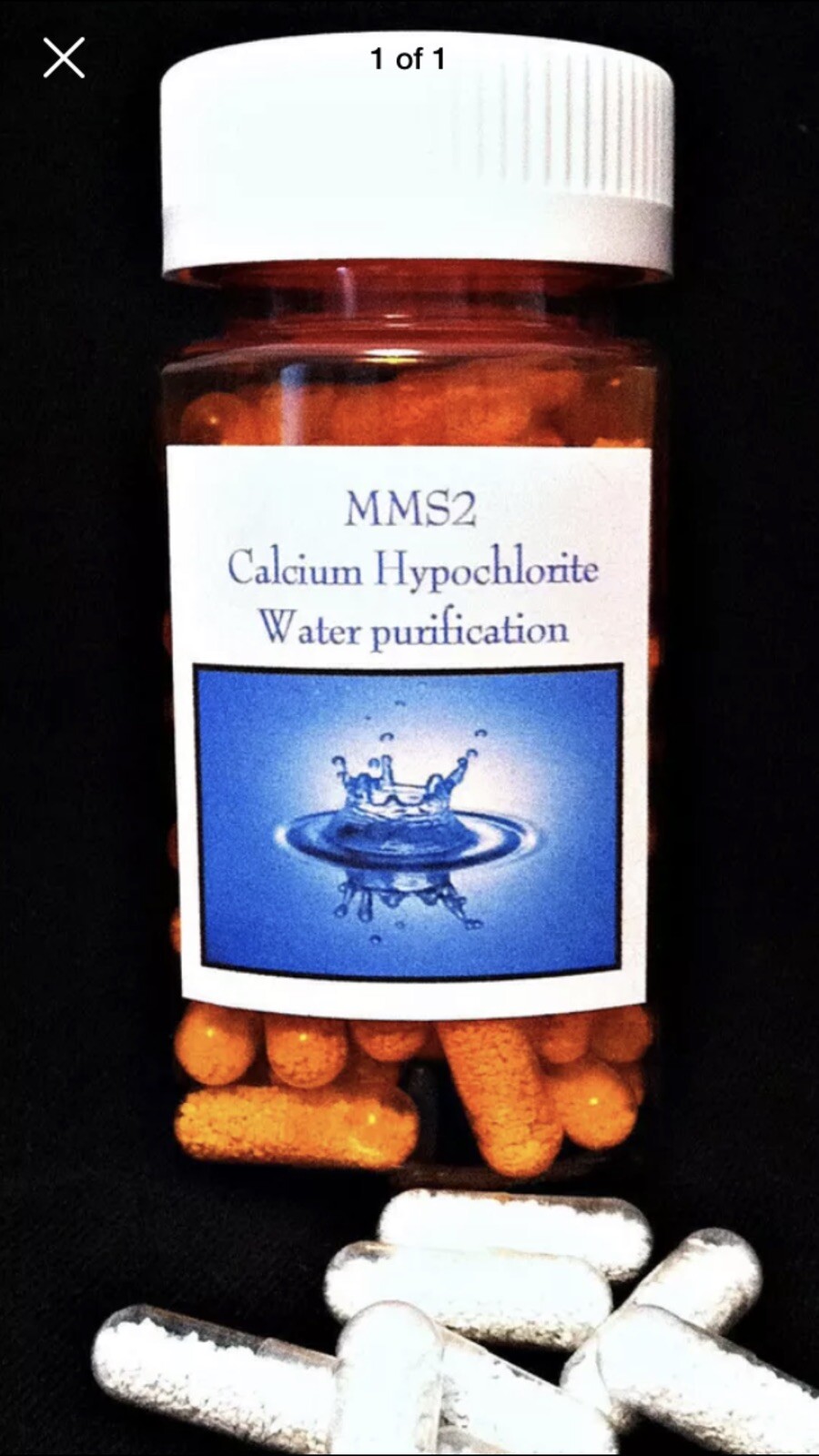 Cápsulas de purificación de agua con hipoclorito de calcio, 60 cuentas