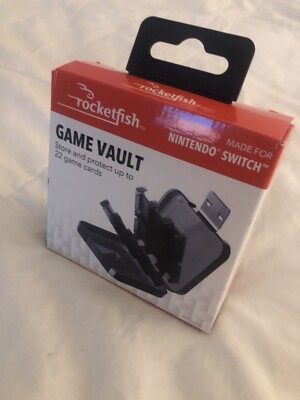 Rocketfish Universal Game Vault Case for Nintendo Switch Smoke Black New 