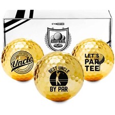 Funny Uncle Gifts Golf Balls Set for Men or Him Perfect for Uncle Coworkers B...