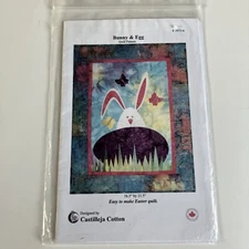 Castilleja Cotton Bunny & Egg Quilting 16.5"x21.5" Quilt Sewing Pattern 2004