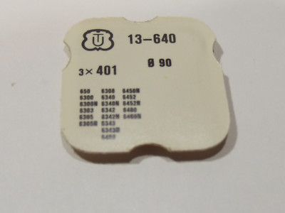 UNITAS Kaliber 6300 03,05,08,40,42,43,6450 52,60, 13 - 640 Wickelschaft WASSERHAHN 9