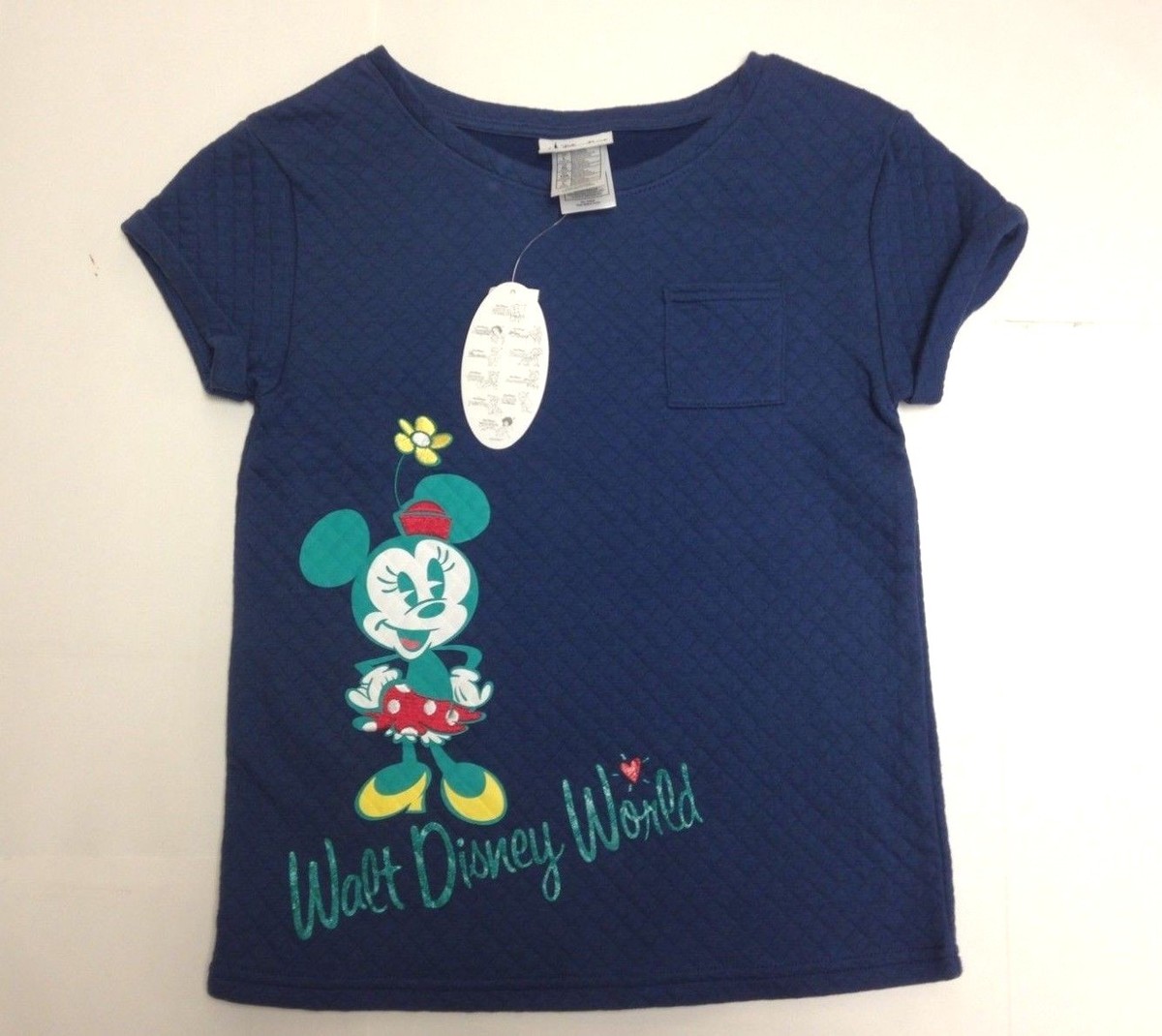 Disney Minnie Mouse Youth Shirt - Size L (10/12), Blue | eBay