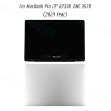 LCD Display Screen Top Cover For MacBook Pro 13" M1 A2338 2020 EMC 3578 Silver