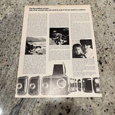1968 Hasselblad 500C Camera System Print Ad Original Vintage Paillard Inc