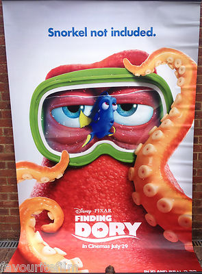 Cinema Banner: FINDING DORY 2016 (Octopus/Goggles) Ellen DeGeneres Michael Sheen