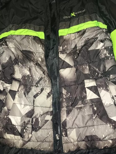 ZeroXposure Boys Ski Winter Puffer Jacket Zip Up Outdoor Black Size Large B001 - Picture 5 of 9