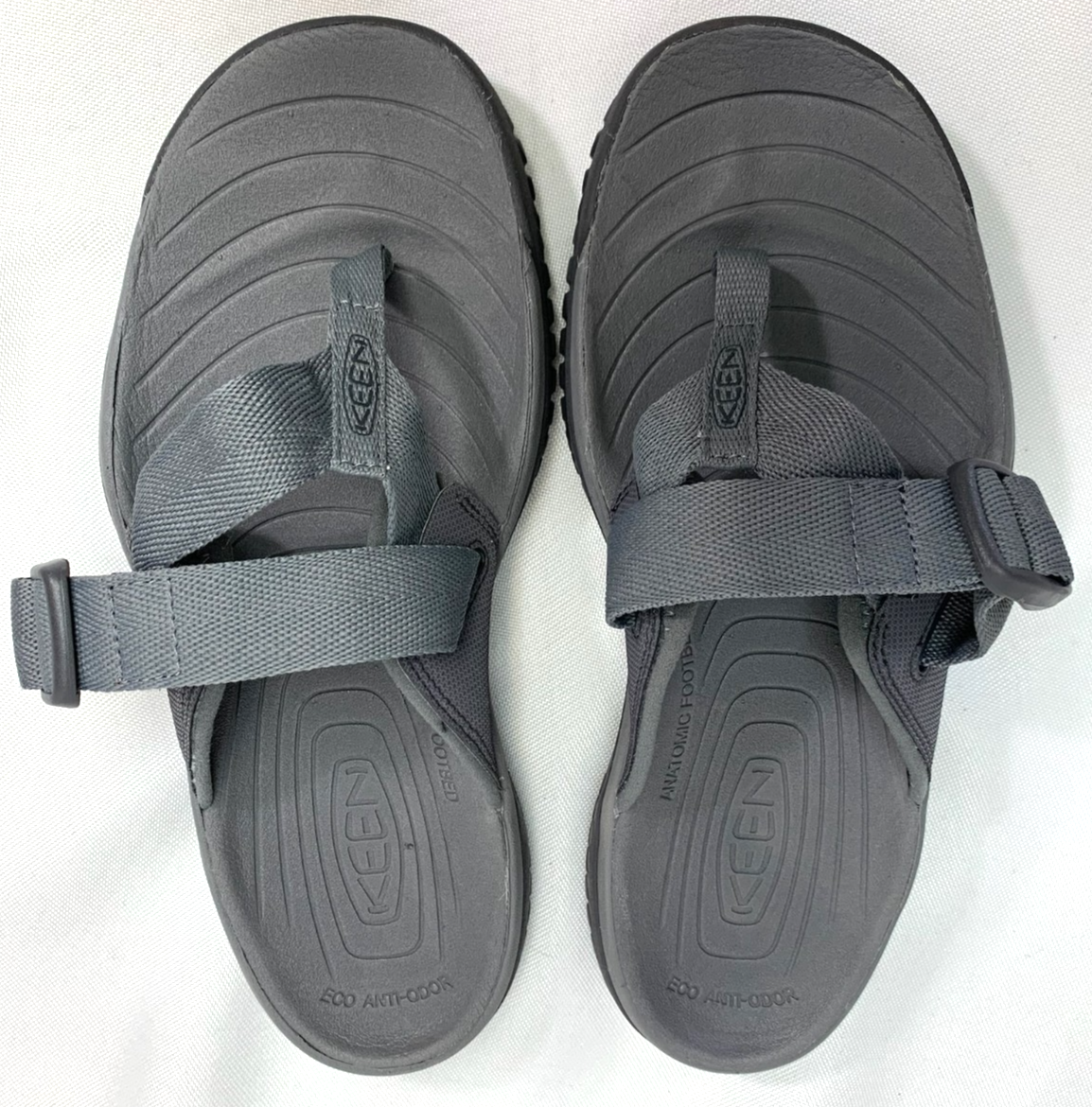 Infradito uomo Keen SOLR punta taglia 9 sandali acqua acqua stop cinturino grigio