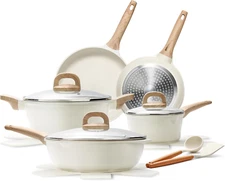 14 Pcs Pots and Pans Set, Nonstick Cookware Sets, Granite Induction Cookware Non