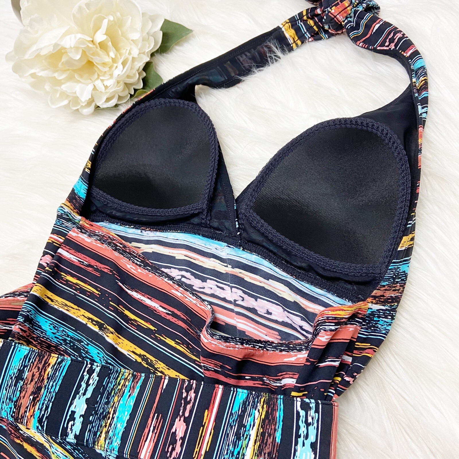 Captiva swimwear By Christina women's Halter Striped … Gem