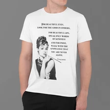 Audrey Hepburn Quote T-Shirt Inspirational Vintage Graphic T Retro Classic Style
