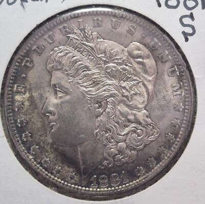 1881 S Morgan Silver Dollar - MS++ - Uncirculated Plus Plus BLEE