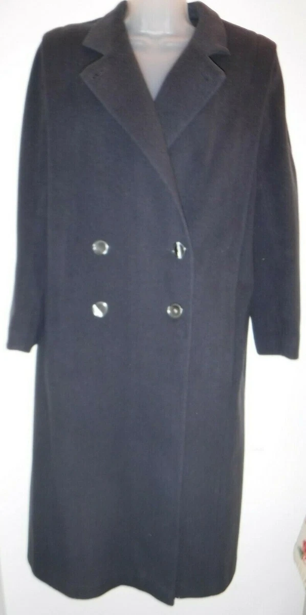 Ashley Scott Women s Large gray pure wool long coat eBay
