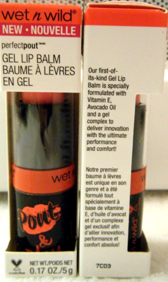 2x Wet n Wild Lip Balm Tinted Gel Perfect Pout Moisturize Sheer 953A Play NEW! - Image 3 of 3
