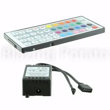 RGB LED Controller with 44 Key IR Remote for RGB SMD 5050 3528 LED Strip ☆USA☆