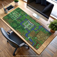 Zelda Hyrule Map Mouse Pad, Gaming Desk Mat for Adventure Fans