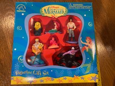 BNIB/RARE VTG. 1990  S DISNEY  THE LITTLE MERMAID  6-PIECE PVC FIGURINE GIFT SET