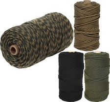 Nylon Parachute Cord Rope 300 Feet Tube 7 Strand 550LB Type III Military US Made