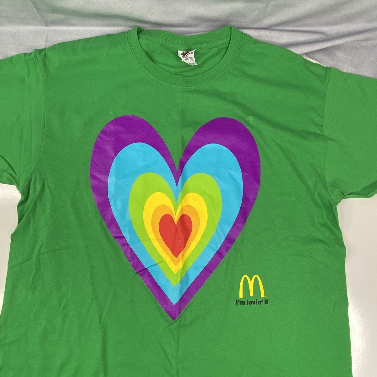 ヴィンテージ Rainbow Tシャツ Vintage MCDONALD'S Rainbow Heart TSHIRT 