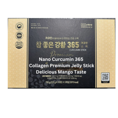 Nano Curcumin 365 Collagen Premium Jelly Stick Delicious Mango Taste