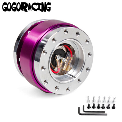 6 Bolt Quick Release Steering Wheel Hub Adapter Snap Off Boss Kit Universal NEW