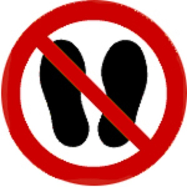Schild Verbotszeichen Nach Iso 7010 - Betreten Der FläChe Verboten - 320502 Ru .-image